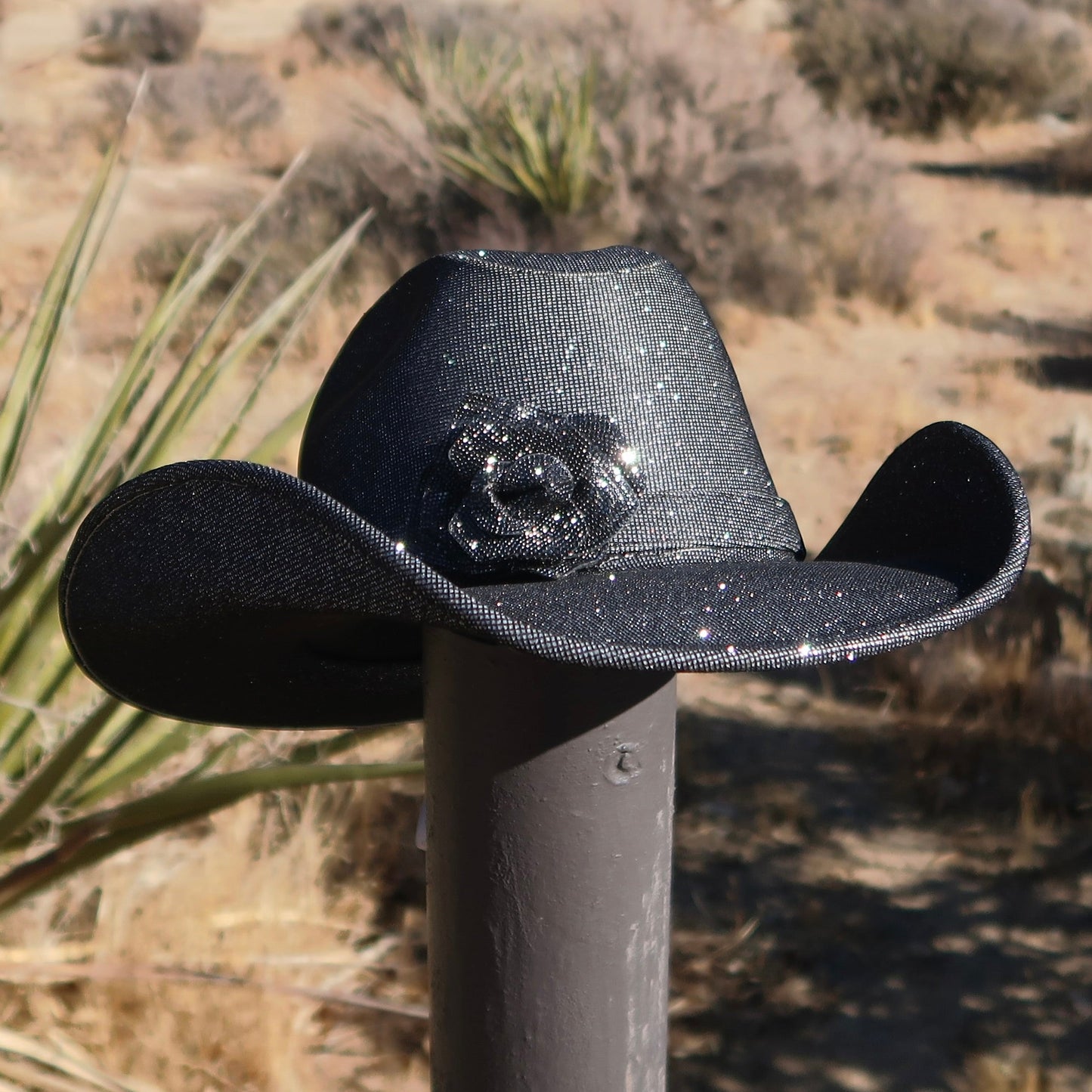 Rhinestone Rose Cowboy Hat