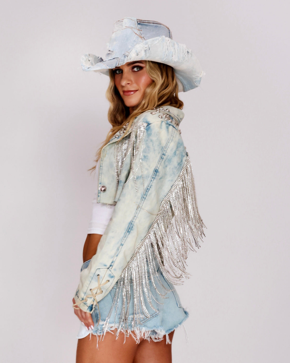 Delany Denim Cowboy Hat