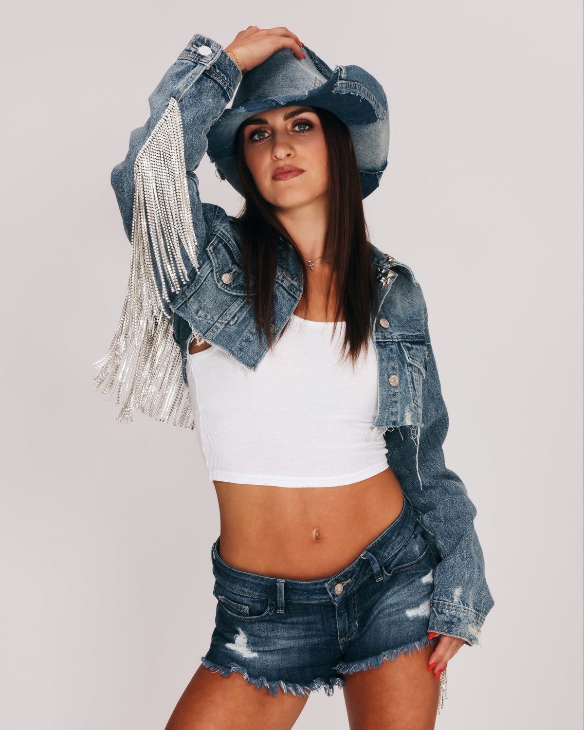 Dyer Denim Cowboy Hat