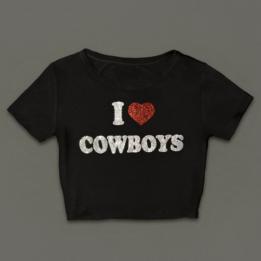 I Love Cowboys tee