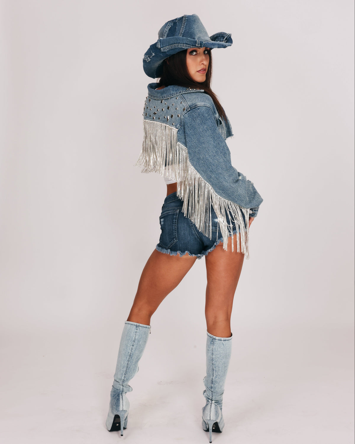 Dyer Denim Cowboy Hat