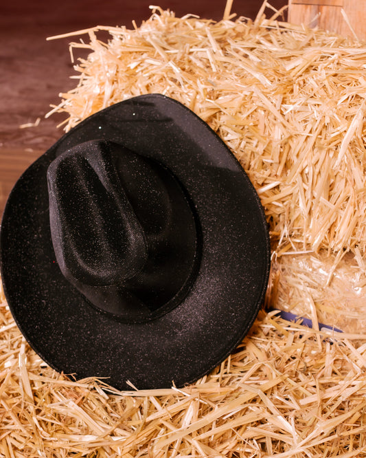 Sparkle Cowboy Hat Black